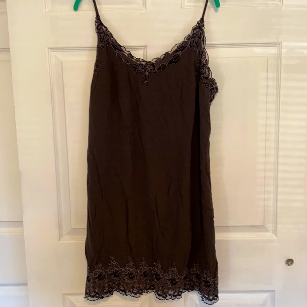 Pale black embroidered sexy adjustable shoulder straps